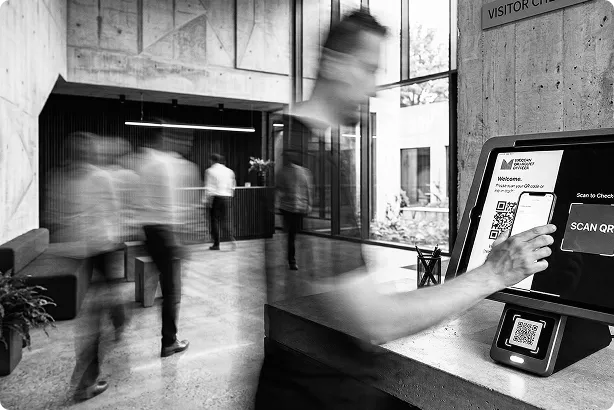 Pre-cleared visitors so reception can protect employee focus